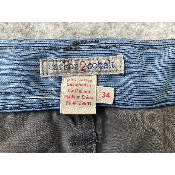 Carbon 2 Cobalt Cargo Shorts Mens 34W Gray Outdoors Hiking Utility - Picture 3 of 7